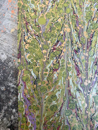 Image 8 of One-of-a-kind hand marbled paper  - 'Marshland' 