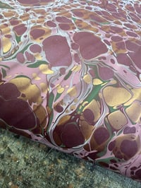 Image 3 of One-of-a-kind hand marbled paper  - 'Spanish Grape'  