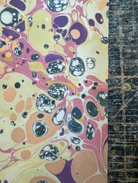 Image 2 of One-of-a-kind hand marbled paper  - 'Pretty Speckle' 