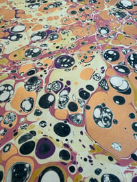 Image 5 of One-of-a-kind hand marbled paper  - 'Pretty Speckle' 