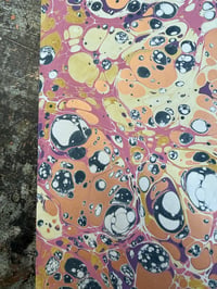 Image 1 of One-of-a-kind hand marbled paper  - 'Pretty Speckle' 