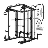 Image 1 of All-in-One Smith Machine with Cable Crossover S1-V4