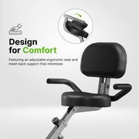 Image 2 of Foldable Upright Exercise Bike with 16-Level Magnetic Resistance XB01