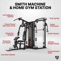 Image 3 of Full-Body Multi Training Station Smith Machine DM01