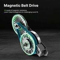 Image 4 of Foldable Upright Exercise Bike with 16-Level Magnetic Resistance XB01