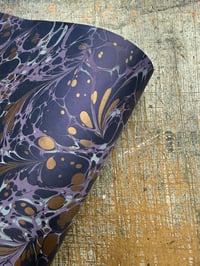 Image 4 of One-of-a-kind hand marbled paper  - 'Ametrine' (Second) 