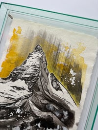 Image 2 of Framed A4 Matterhorn original 