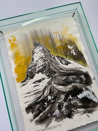 Image 4 of Framed A4 Matterhorn original 