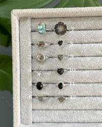 Image 1 of Midnight Meadow Crystal Rings