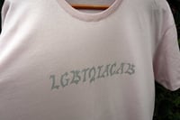 Image 2 of T-shirt sérigraphié rose monochrome