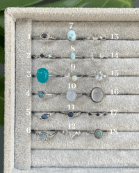 Image 1 of Bluebell Crystal Rings