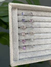 Image 3 of Lavender Crystal Rings