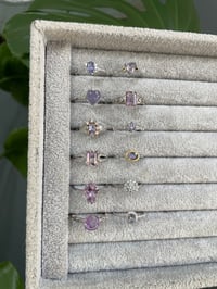 Image 4 of Lavender Crystal Rings