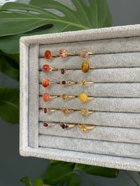 Image 3 of Spring Golden Glow Crystal Rings