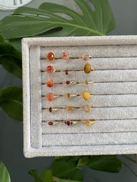 Image 5 of Spring Golden Glow Crystal Rings