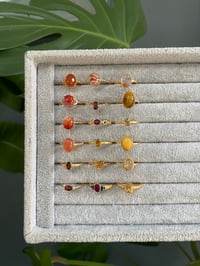 Image 6 of Spring Golden Glow Crystal Rings