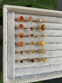 Image 7 of Spring Golden Glow Crystal Rings