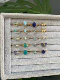 Image 2 of Forget-Me-Not Crystal Rings