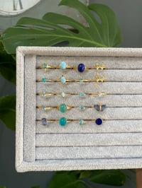 Image 3 of Forget-Me-Not Crystal Rings