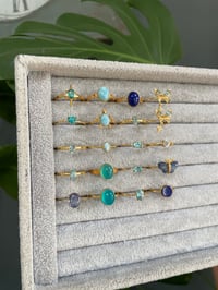 Image 4 of Forget-Me-Not Crystal Rings