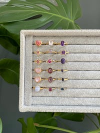 Image 3 of Spring Wisteria Crystal Rings 