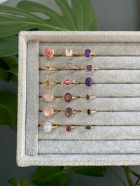 Image 4 of Spring Wisteria Crystal Rings 