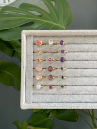 Image 5 of Spring Wisteria Crystal Rings 