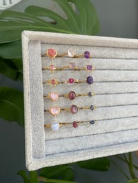 Image 6 of Spring Wisteria Crystal Rings 