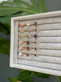 Image 7 of Spring Wisteria Crystal Rings 