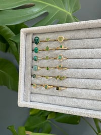 Image 6 of Matcha Willow Crystal Rings 