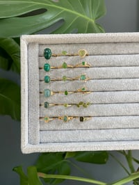 Image 7 of Matcha Willow Crystal Rings 