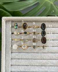 Image 1 of Blackthorn Crystal Rings 