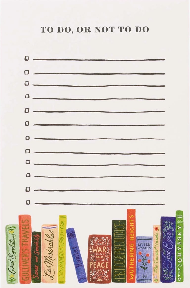 BLOC TO DO OR NOT TO DO - RIFLE PAPER CO. 