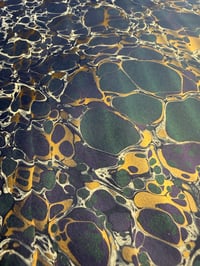 Image 5 of One-of-a-kind hand marbled paper  - 'Underwater' 