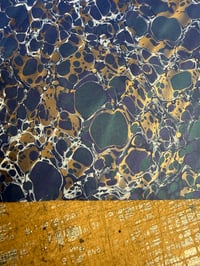 Image 7 of One-of-a-kind hand marbled paper  - 'Underwater' 