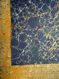 Image 8 of One-of-a-kind hand marbled paper  - 'Underwater' 