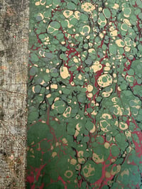 Image 5 of One-of-a-kind hand marbled paper  - 'Aloe'