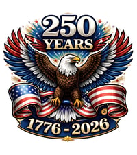Image 2 of 🇺🇸🦅 America’s 250th Anniversary – 10-Inch 3D UV Printed Metal Door Sign Collection