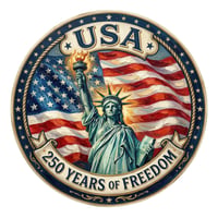Image 5 of 🇺🇸🦅 America’s 250th Anniversary – 10-Inch 3D UV Printed Metal Door Sign Collection