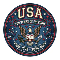Image 6 of 🇺🇸🦅 America’s 250th Anniversary – 10-Inch 3D UV Printed Metal Door Sign Collection