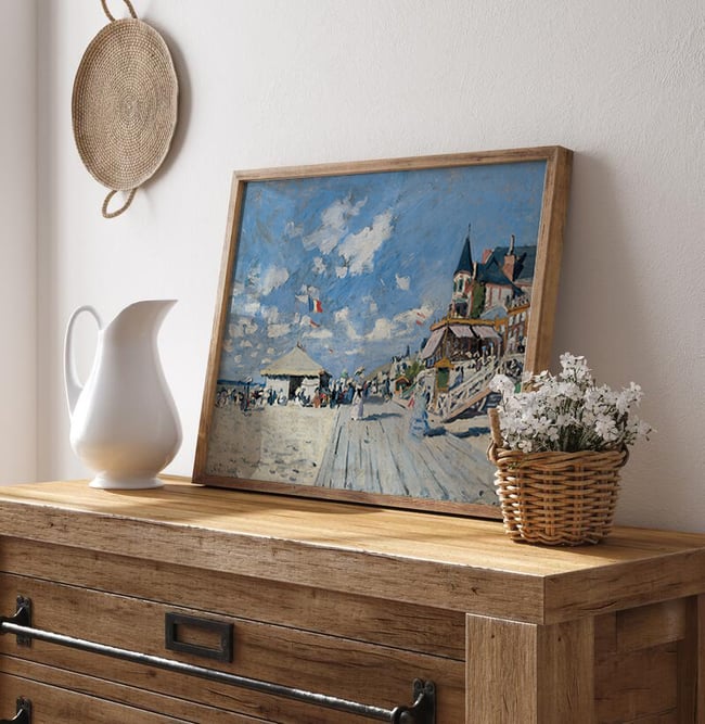 Claude Monet | Trouville Beach | 1891 | Impressionist Coastal Poster | Wall Art Print | Home Decor