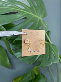 Image 6 of Gold Petal Blossom Earrings