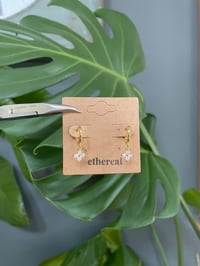 Image 1 of Gold Petal Blossom Earrings