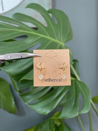 Image 4 of Gold Petal Blossom Earrings