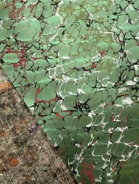Image 5 of One-of-a-kind hand marbled paper  - 'chlorophyll'