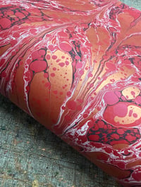Image 1 of One-of-a-kind hand marbled paper  - 'Romantic Modern'