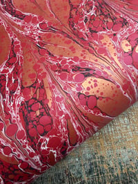 Image 4 of One-of-a-kind hand marbled paper  - 'Romantic Modern'