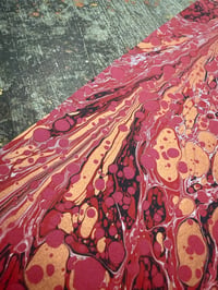 Image 6 of One-of-a-kind hand marbled paper  - 'Romantic Modern'