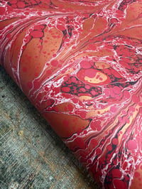 Image 7 of One-of-a-kind hand marbled paper  - 'Romantic Modern'