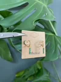 Image 3 of Gold Evergreen Earrings 